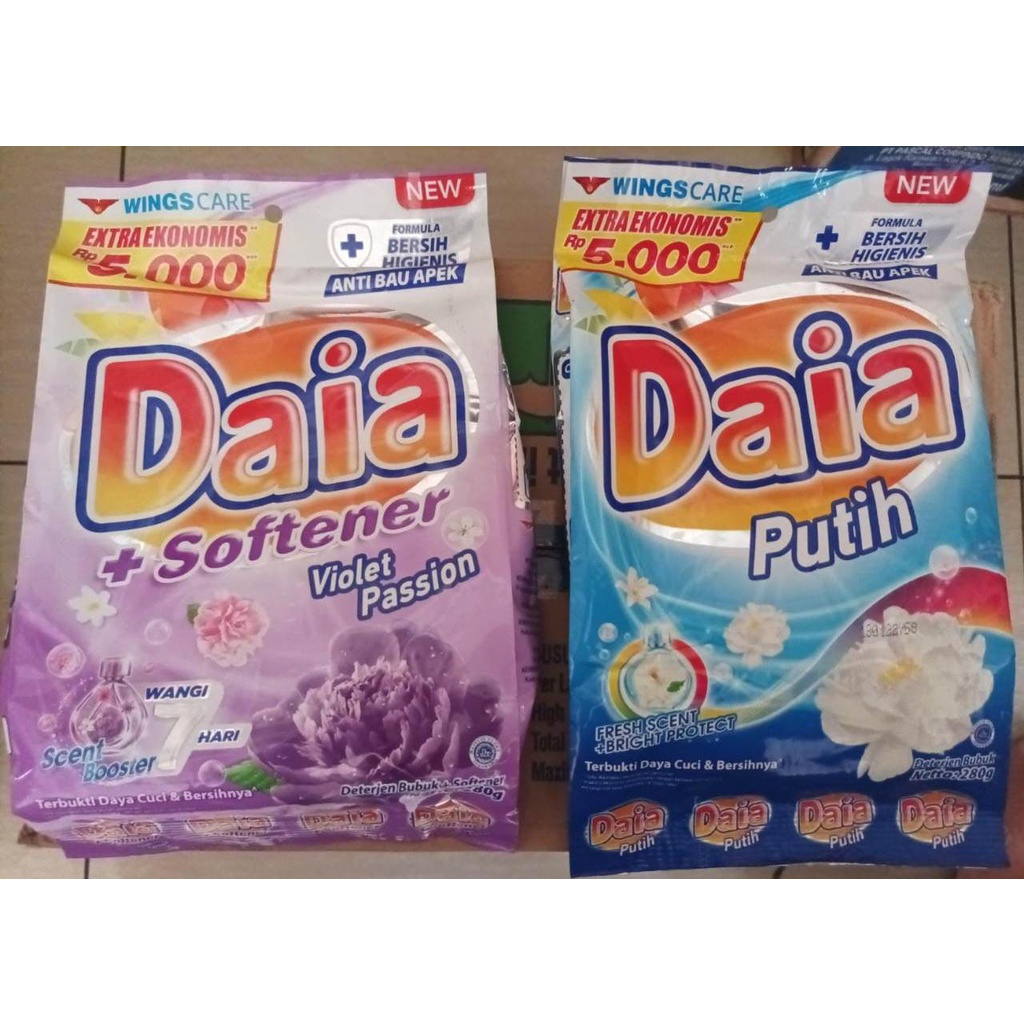 Jual Deterjen Daia Softener Daia Putih Gr Kemasan Ekonomis Shopee Indonesia