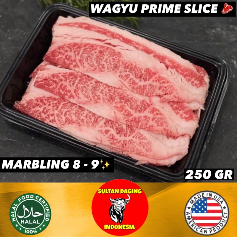 

WAGYU SLICE KARUBI PRIME 250 GRAM MARBLING 8-9 IMPORT DARI USA/ WAGYU SLICE 250GR/WAGYU SLICE KARUBI