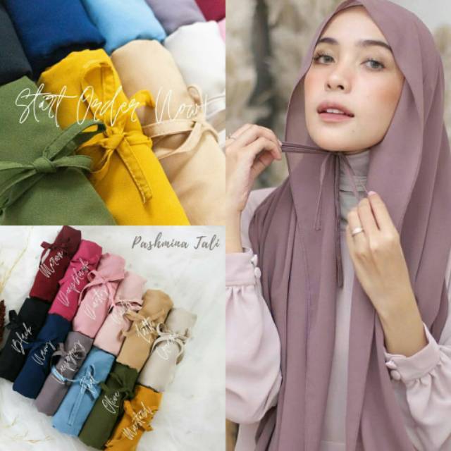 PASHMINA TALI / HIJAB PASHMINA / PASHMINA DIAMOND | Shopee