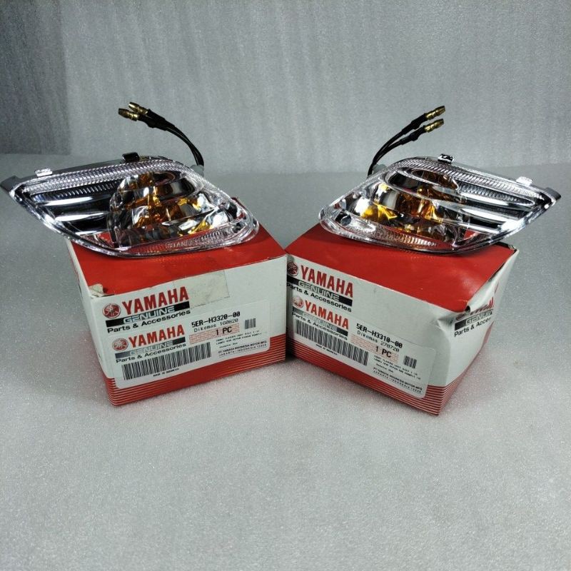 Lampu sen DEPAN set kiri dan kanan Yamaha Vega R lama Original Part 5ER-H3320-00 5ER-H3310-00