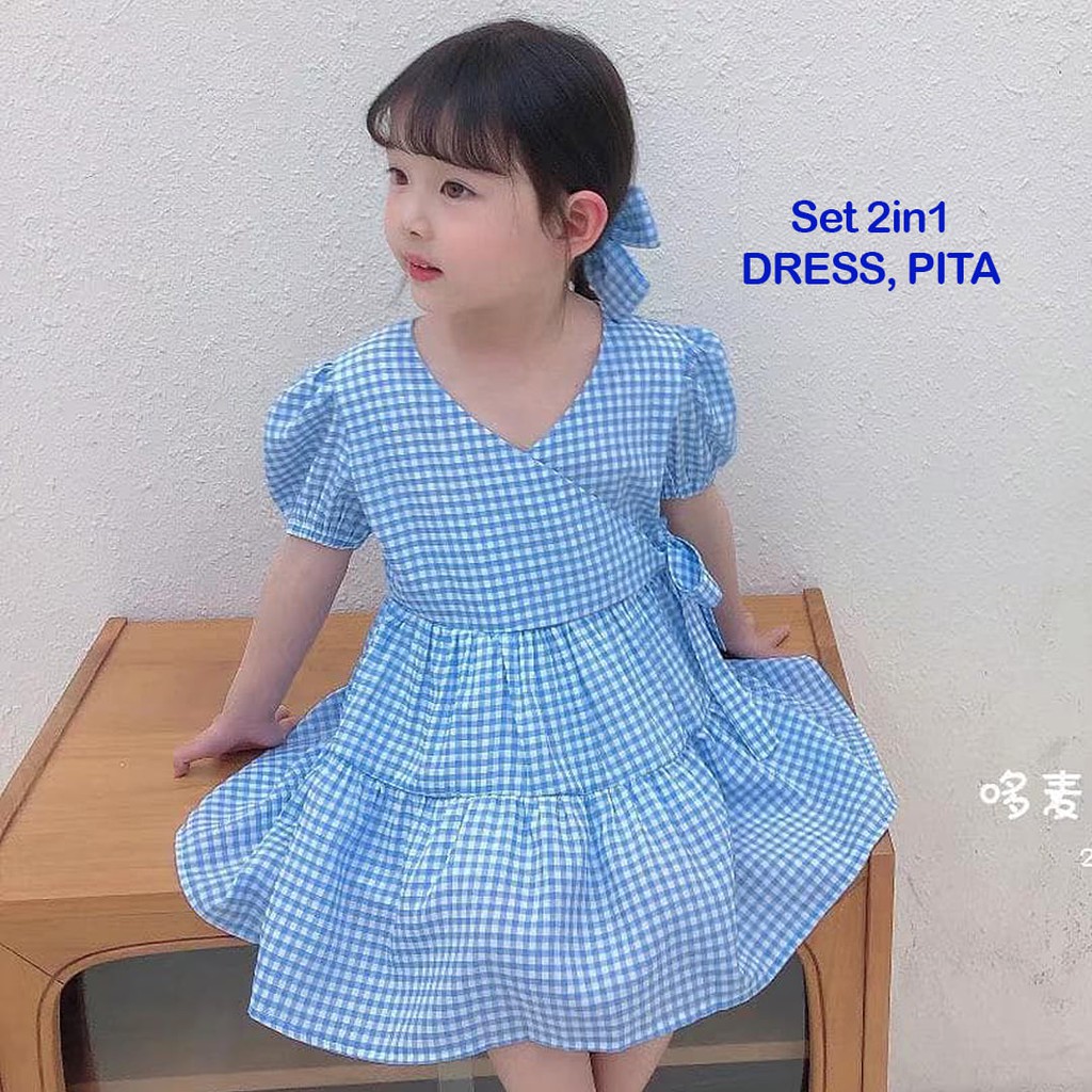 Dress Anak Perempuan Dengan Pita Mimosa Square