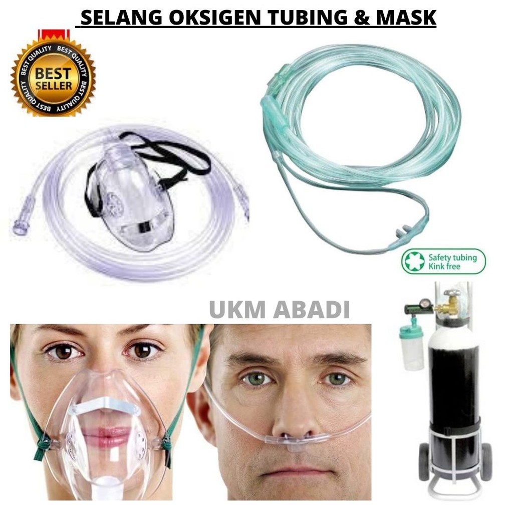 Selang Oksigen Tubing dan Masker Nasal 143102