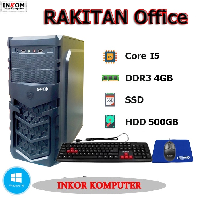 PC CPU Komputer Rakitan Lengkap Core i5 Intel - SIAP PAKAI