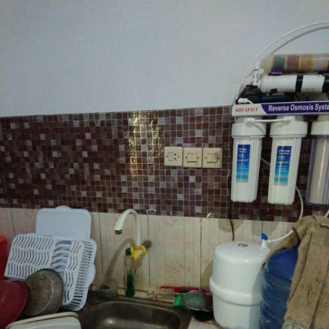 Grosir Murah_wallpaper Sticker Dinding Dapur Dan Kamar Mandi Coklat Keramik Elegan Minimalis 5mx45cm