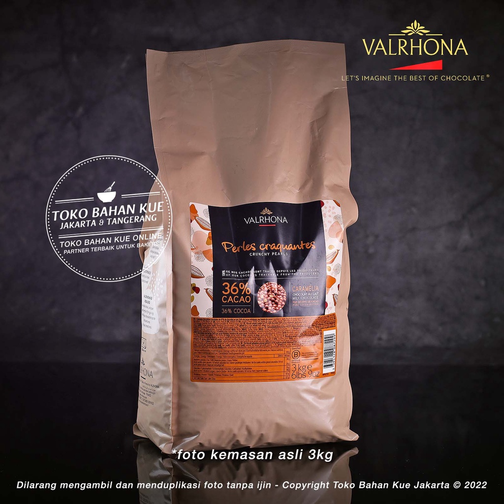 

Valrhona - Les Perles 36% 3kg Milk Chocolate Couverture Crispearls Crispy Choco Craquantes