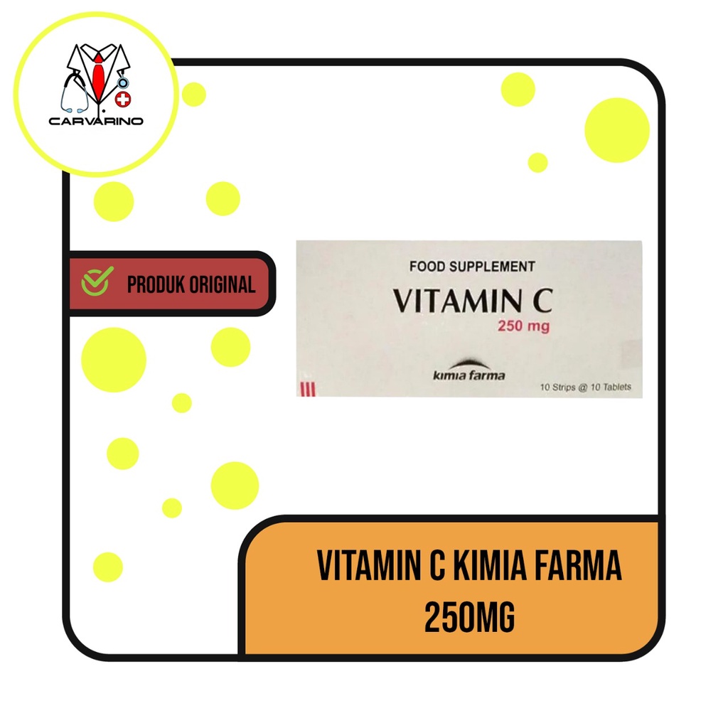 Vitamin C Kimia Farma 250 Mg 100 Tablet Shopee Indonesia