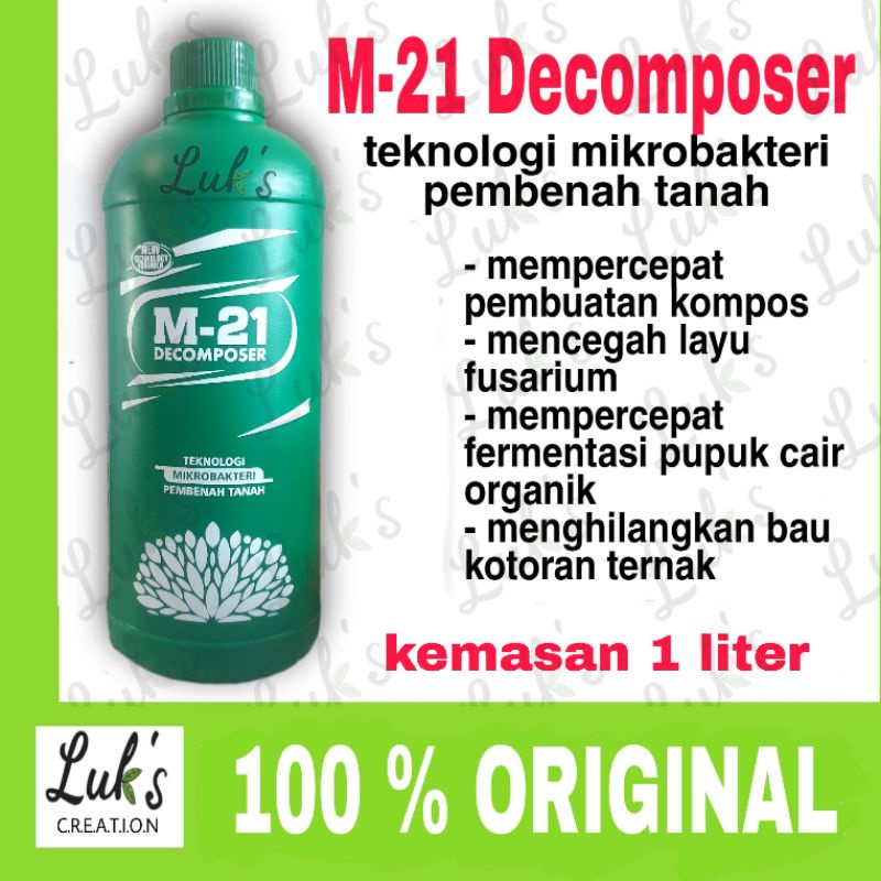 M21 DECOMPOSER 1L dekomposer probiotik pembuat kompos lebih cepat