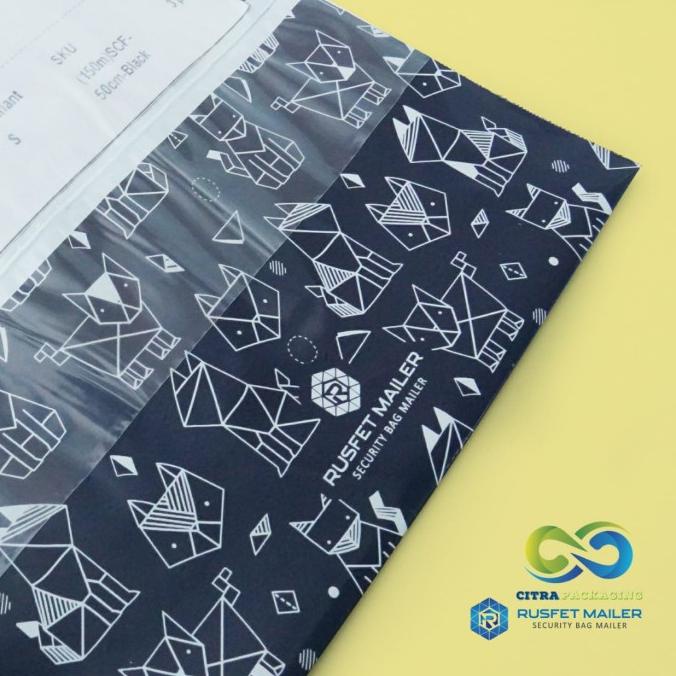 

TERMURAH AMPLOP PLASTIK PACKING POLYMAILER LUCU untuk ONLINE SHOP - DOG ORIGAMI, 14CM X 22CM bisa