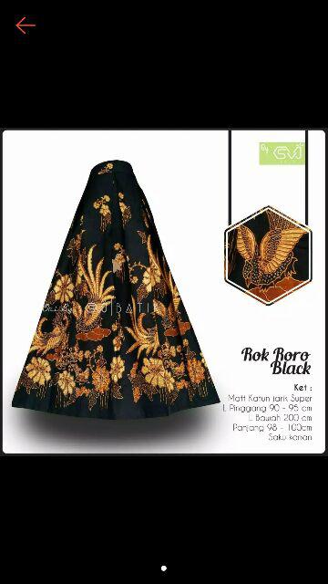 Rok Roro Black Batik Solo Fashion Wanita Rok Batik Modern Bawahan Batik Ori By Svj