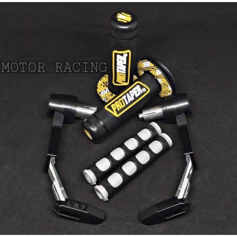 PAKET ACC STANG PROGUARD ROBOT + HANDGRIP PROTAPER + KARET HANDLE PAKET 3IN1 UNIVERSAL SEMUA MOTOR