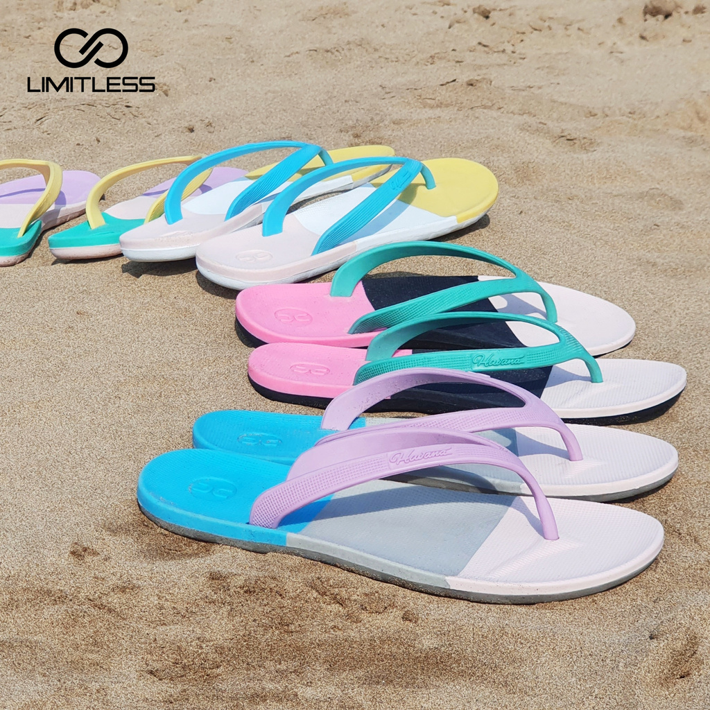 Zerolimit - Sandal Jepit Cewek Kekinian Lucu Sendal Wanita Japit Pantai Havana Model Colourfull Sandal Cewek Viral Terbaru