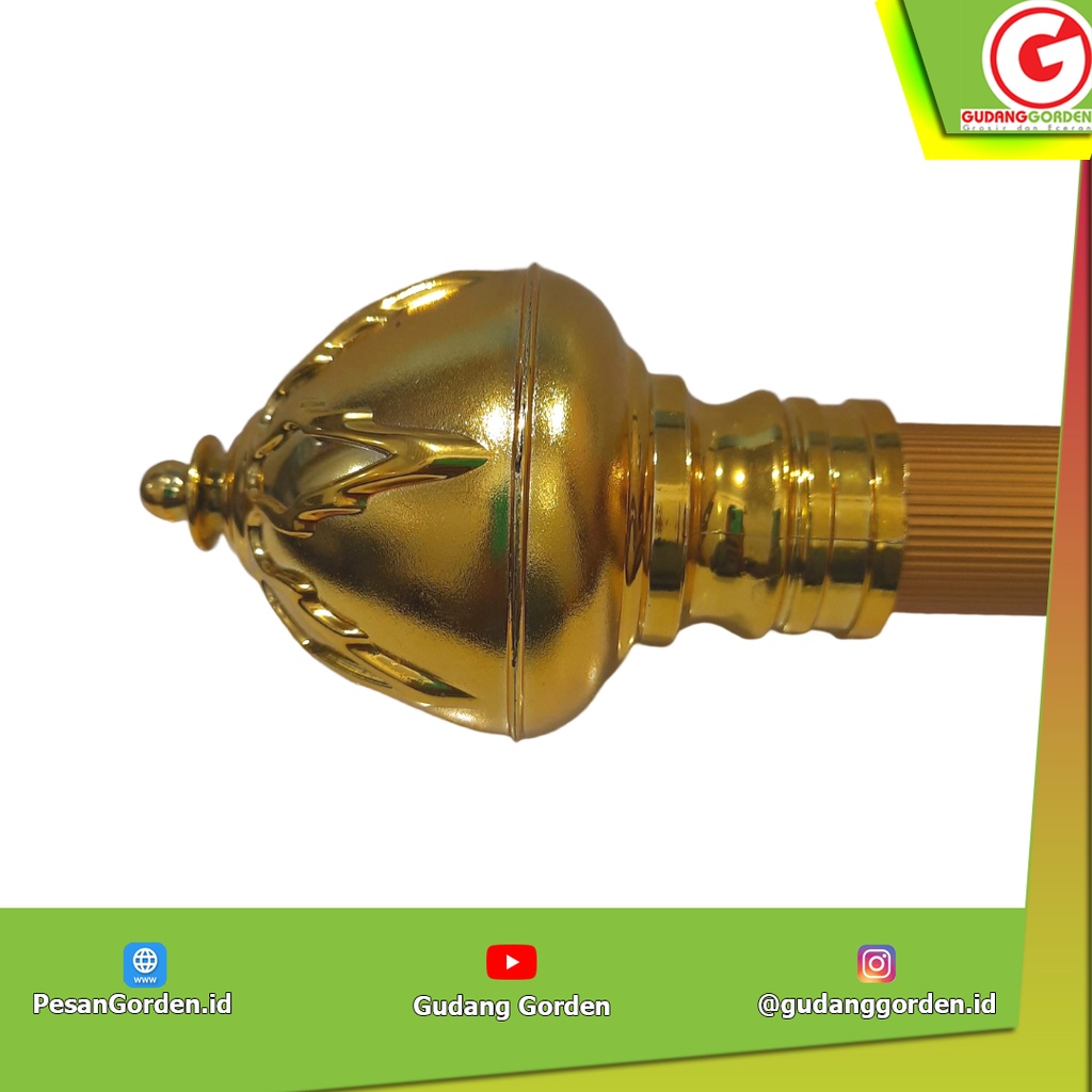 End Cup/Tutup Gold Gorden Batang Rel Jumbo