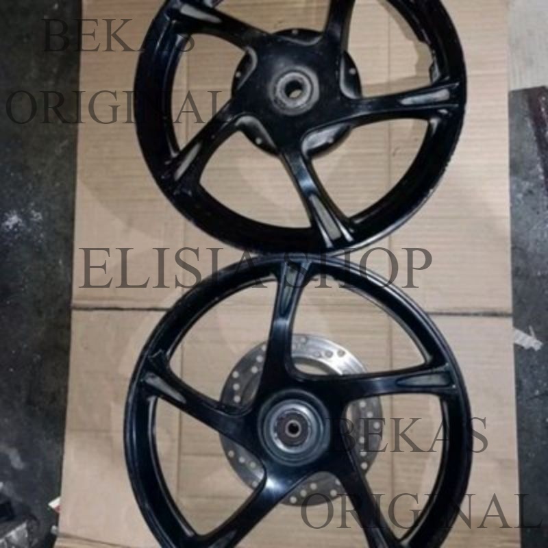 VELG SEPASANG YAMAHA MIO LAMA SMILE SPORTY FINO XRIDE SOUL KARBU ORIGINAL