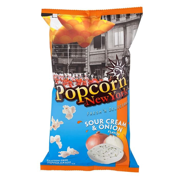 Popcorn New York Sour Cream & Onion Flavor/ Snack Camilan Pop Corn