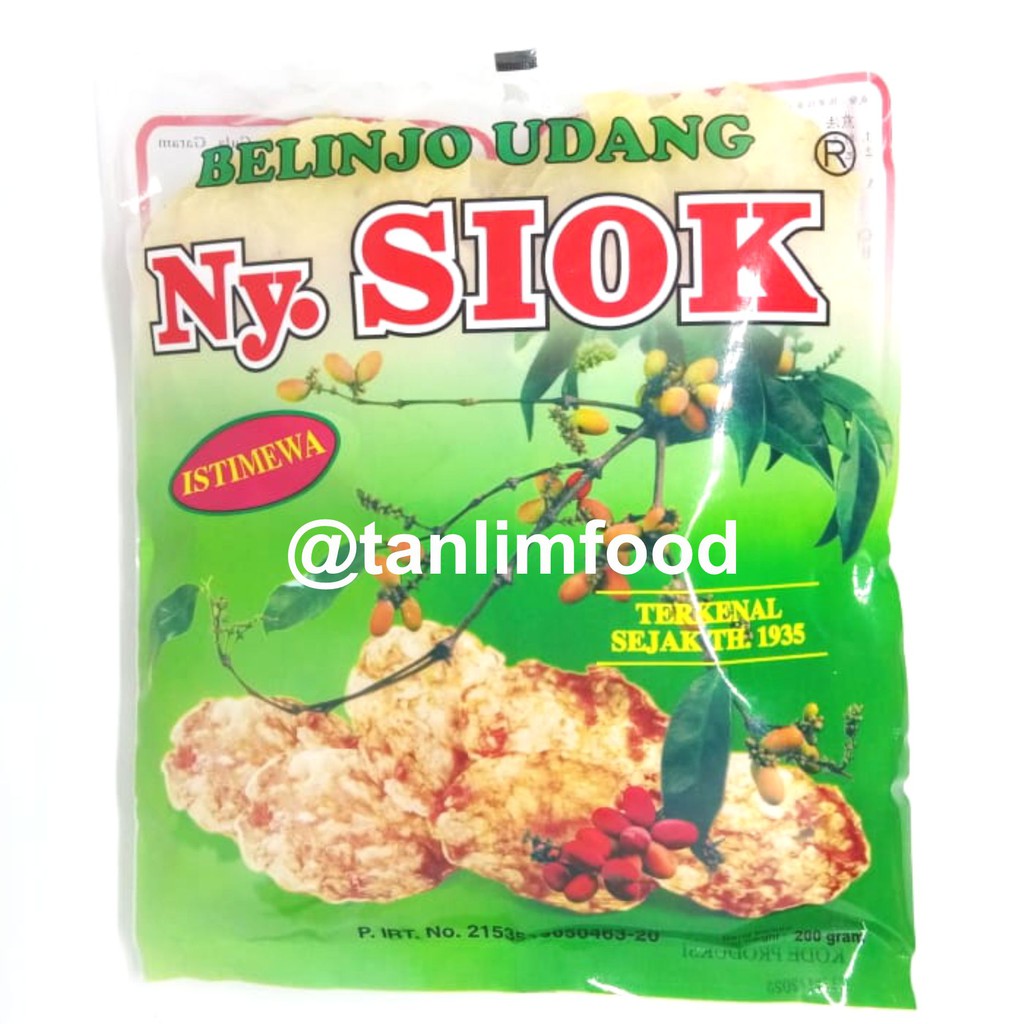 Kerupuk Blinjo Belinjo Udang Ny Siok - 200gr