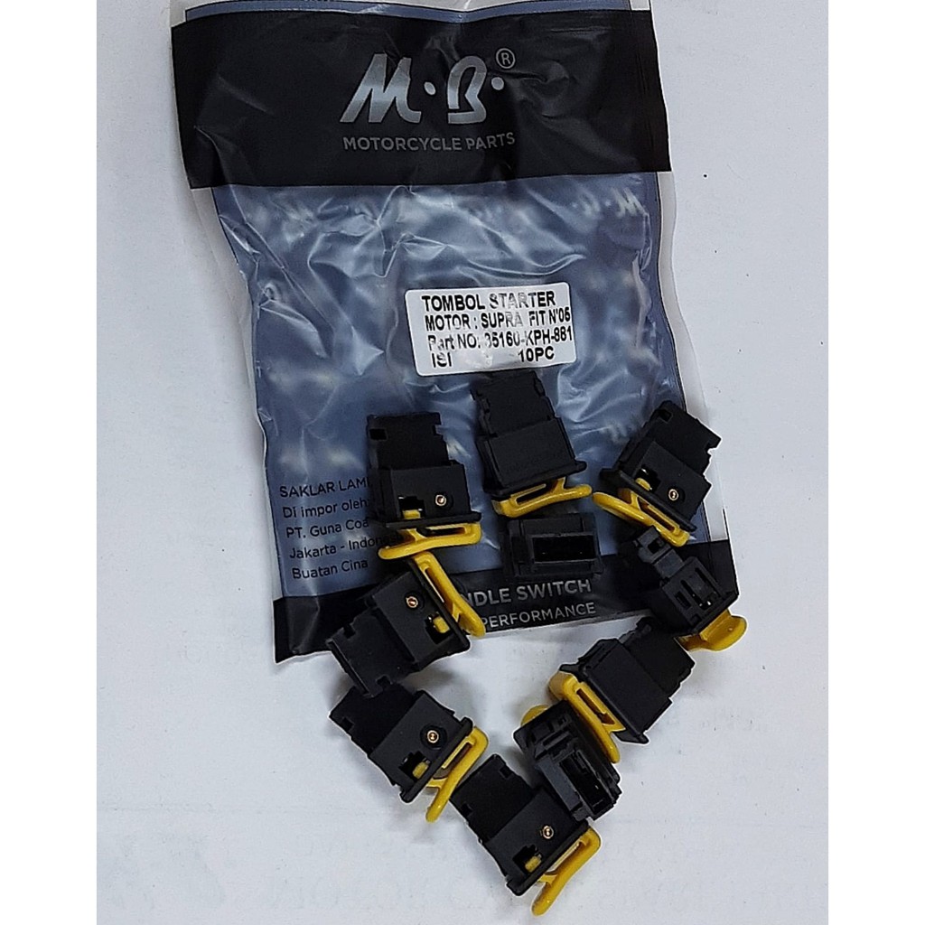 M.B. Tombol Saklar  Stater Motor Honda Supra Fit New