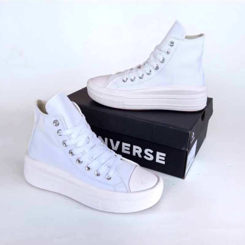 Converse womens all star hi platform white BNIB