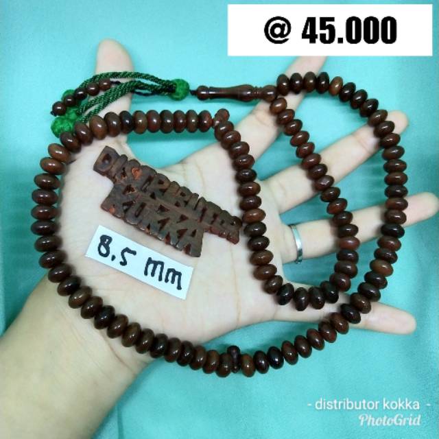 ( SUPER MURAH ) Grosir 5 pcs tasbih Kokka kaukah kaokah fukakah koka donat rumbai coklat