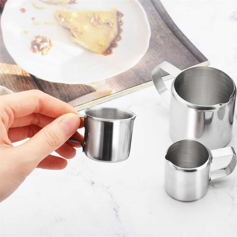 TD-DA DROHOEY Gelas Milk Jug Kopi Espresso Latte Art Stainless Steel - S06HG