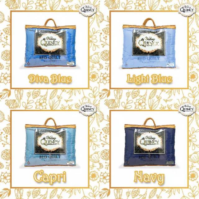 BED QUILT / BEDCOVER QUINCY VALLERY UKURAN 200