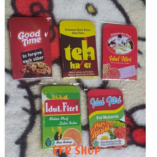 

amplop lebaran viral 2023 | amplop lebaran snack | khongguan | teh kotak | kitkat | goodtime | goodday| indomie