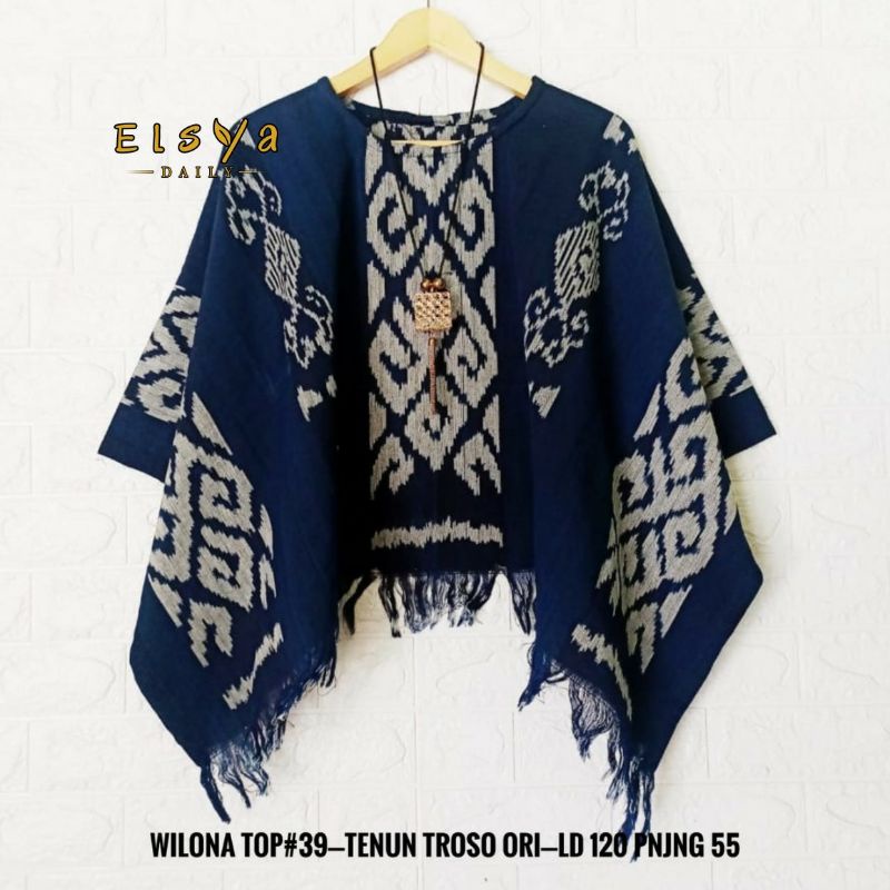 WILONA TOP#39 BAHAN TENUN TROSO ORI LD 120CM PJ 55CM ORI BY ELSYA/BAJUWANITA/FASHIONWANITA/BAJUKEKIN