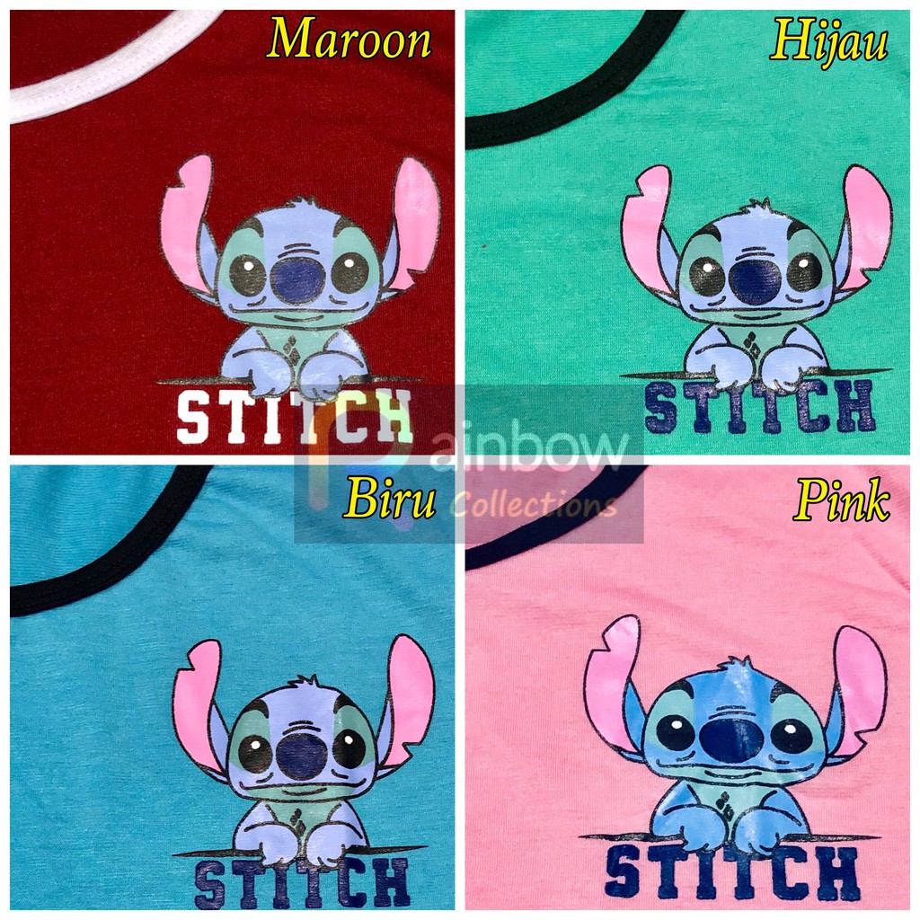 RINGER TEE STITCH / TSHIRT STITCH / TEE / TUMBLR TEE / UKURAN BESAR