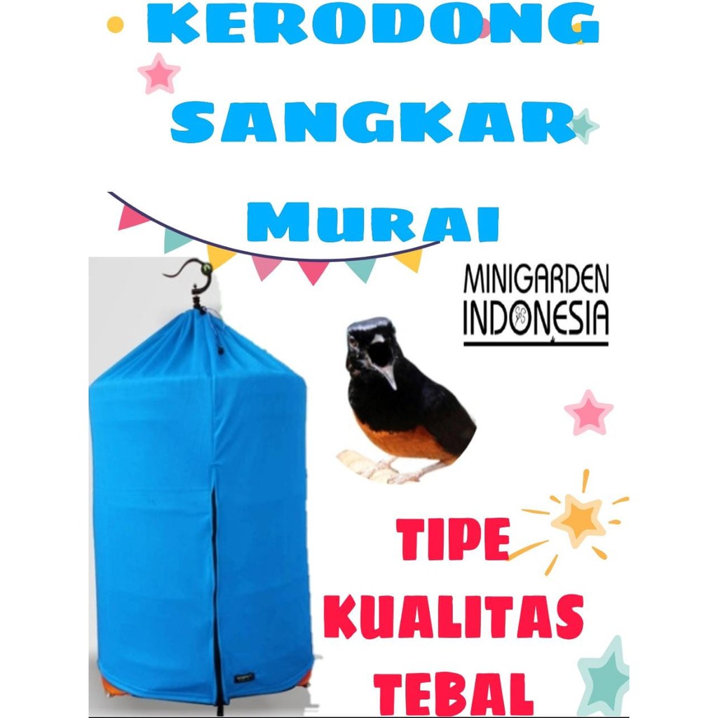 KERODONG SANGKAR MURAI krodong kandang burung murai kerudung pelindung kandang burung