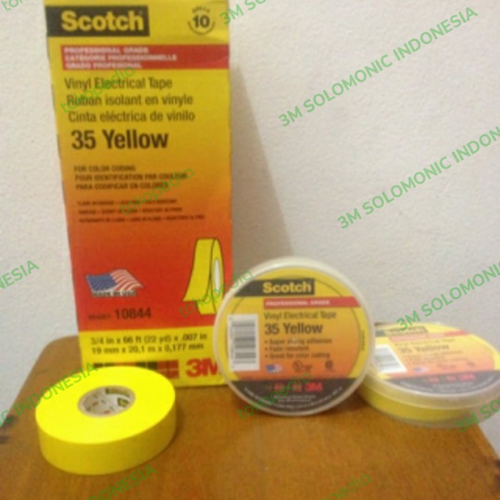 

Berkualitas Isolasi 3M Scotch 35 Yellow Original Termurah Sale!!!