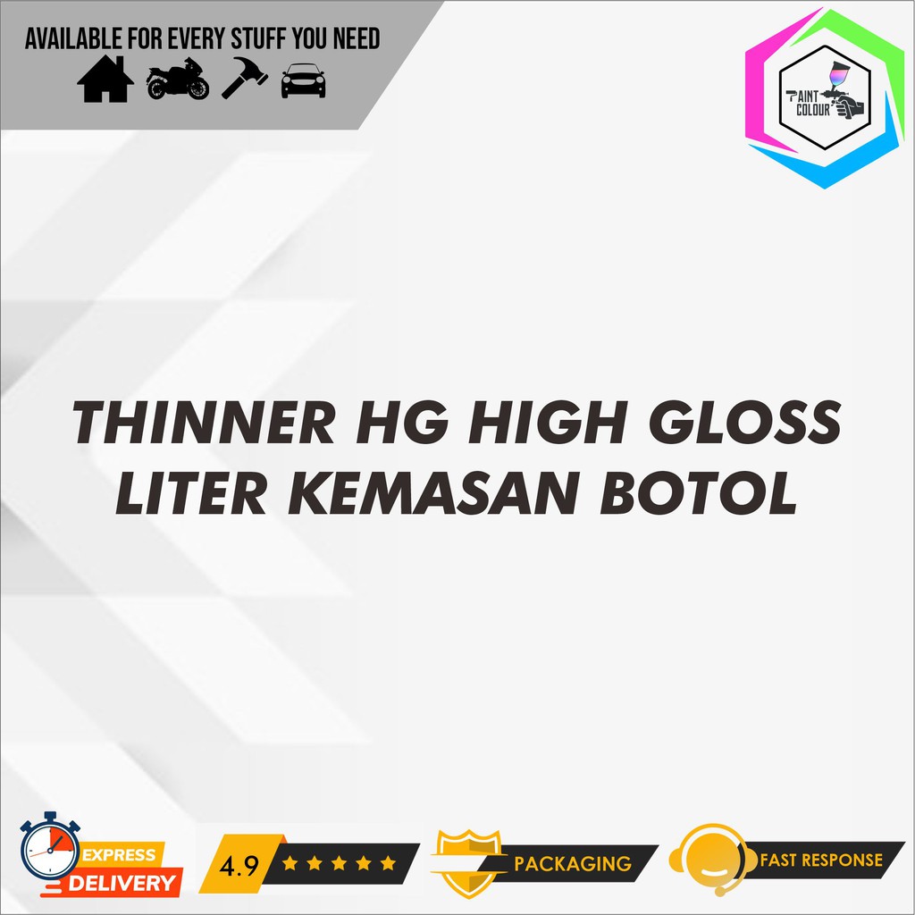 Thinner HG (High Gloss) Liter Ecer Kemasan Botol