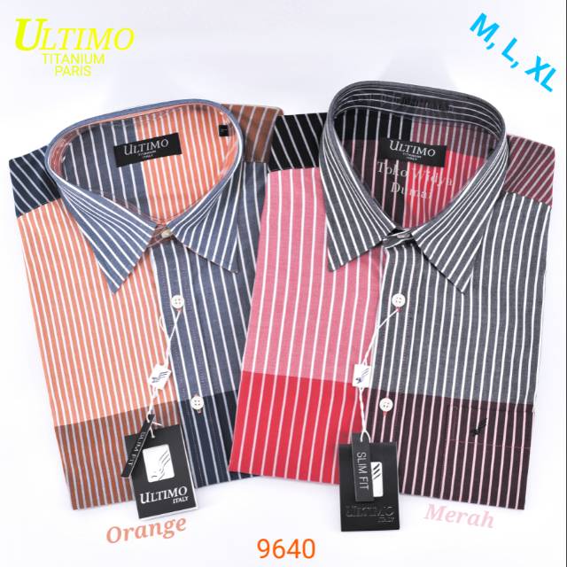 Kemeja Formal Pria Ultimo U-SV-9640 Lengan Pendek