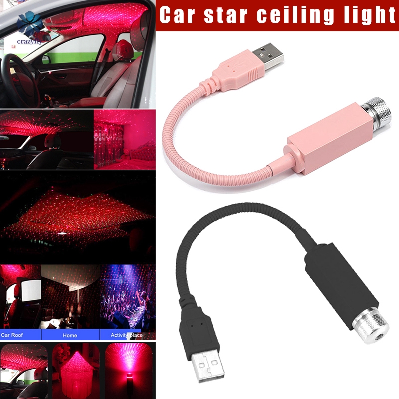 Car Usb Star Ceiling Light Roof Lights Romantic Night Light