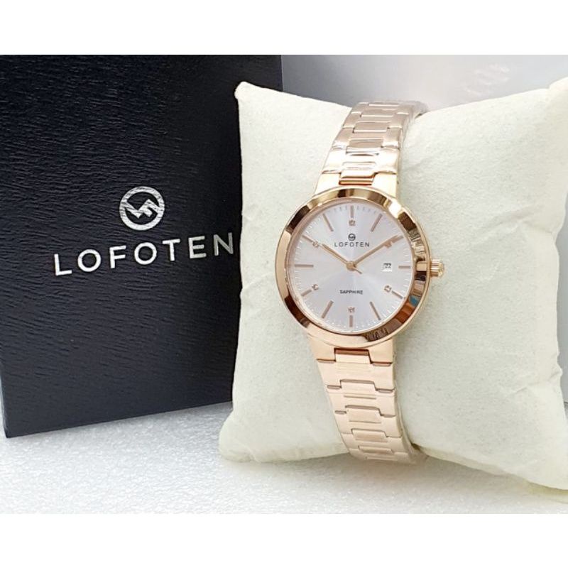 LOFOTEN 2312 JAM TANGAN WANITA LOFOTEN SAPPHIRE ORIGINAL ROSEGOLD