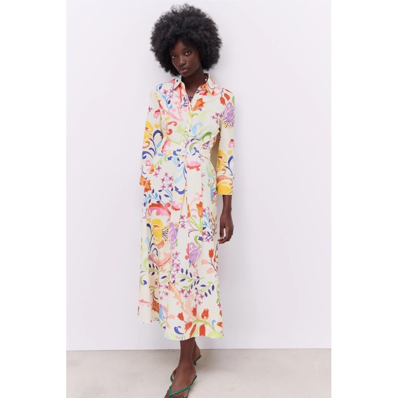 JASTIP  ZARA Printed Midi dress