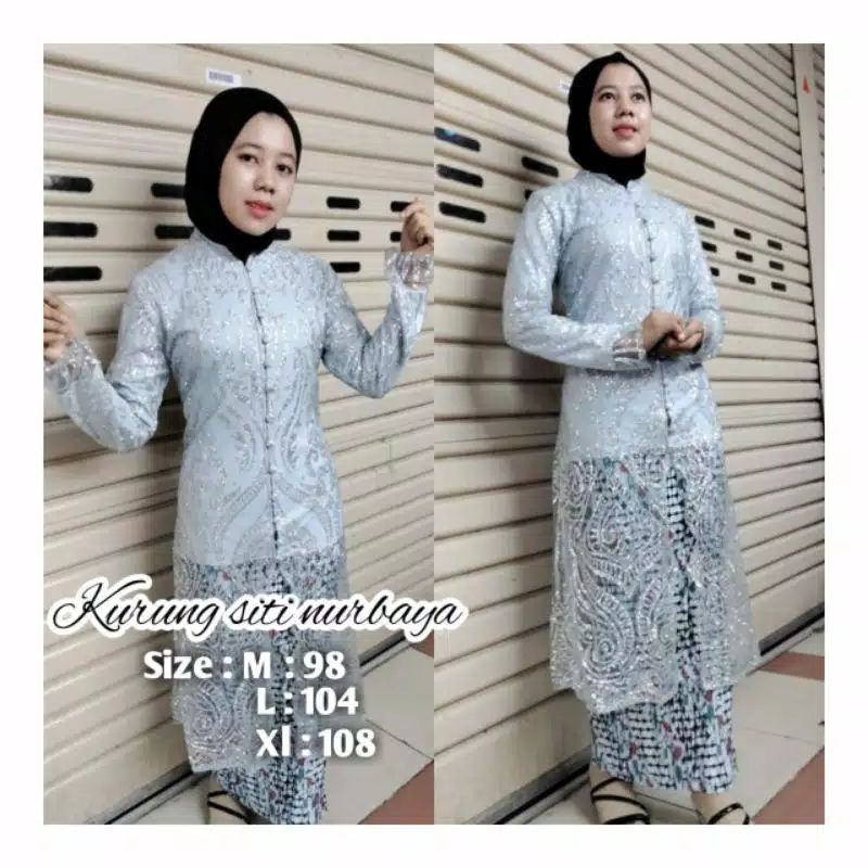 SETELAN KEBAYA KURUNG SITI NURBAYA//KEBAYA PESTA/KEBAYA KEKINIAN/BY PB KEBAYA