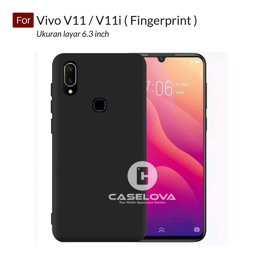 Case For Vivo V11 V11i Fingerprint Layar 6 3 Inch Softcase Ultraslim Black Matte Shopee Indonesia