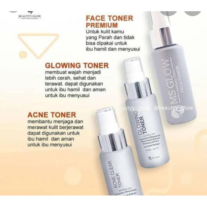 [SATUAN] ORIGINAL TONER MS GLOW | GLOWING/ACNE TONER