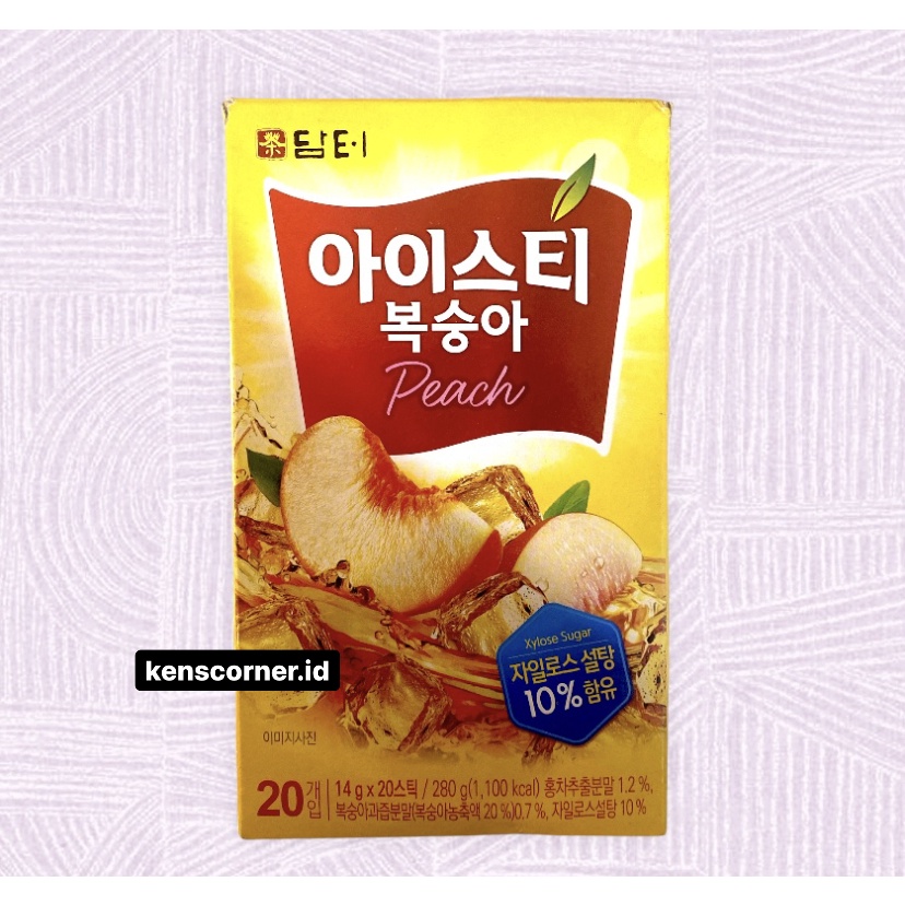 DAMTUH ICE PEACH TEA / TEH BUBUK KOREA / MINUMAN KOREA BUBUK / ICE TEA