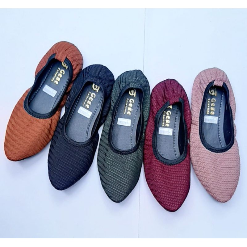 Sepatu flat dixsi kerut