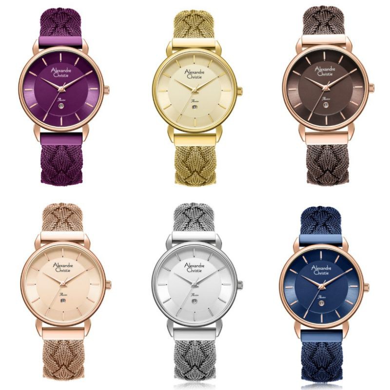 Jam Tangan Wanita Alexandre Christie AC 2857 Original Garansi 1 Tahun