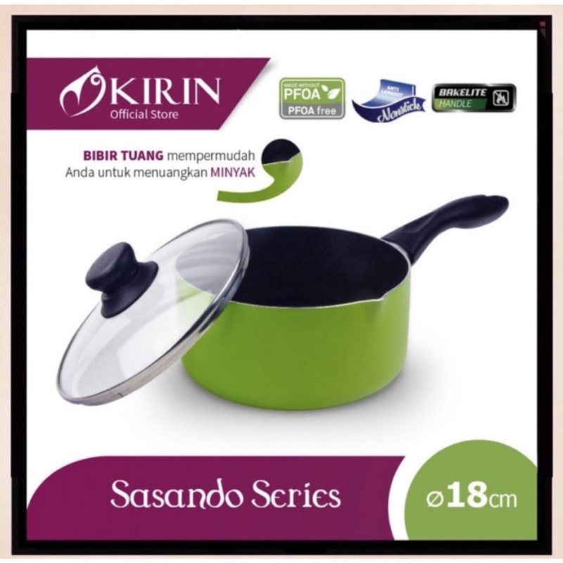 Kirin sasando panci teflon saucepan 18cm