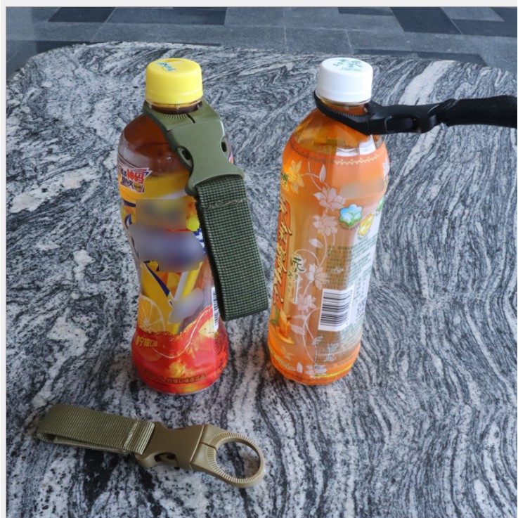 carabiner botol minum holder Bottle Hook buckle Bag nylon belt