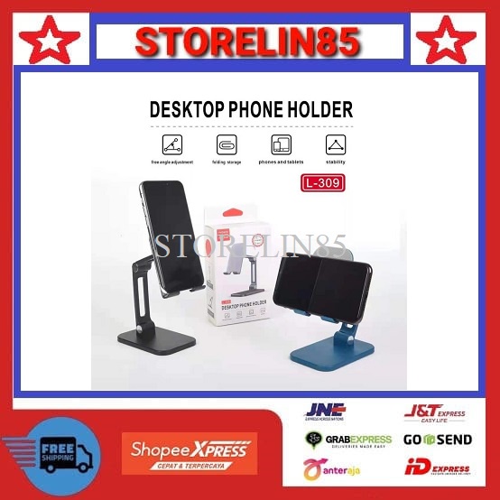 L-309 PHONE HOLDER STAND HOLDER DUDUKAN HANDPHONE/PAD/BRACKET