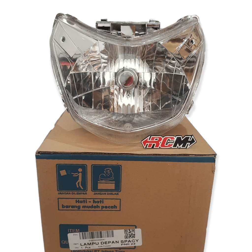 HEADLIGHT HEADLAMP HEAD LAMP MICA MIKA KACA LENS LENSA REFLECTOR REFLEKTOR DEPAN UTAMA ONLY HONDA SPACY 2011 2012 2013 2014 2015 2016 2017 2018 LOKAL JAMINAN KUALITAS