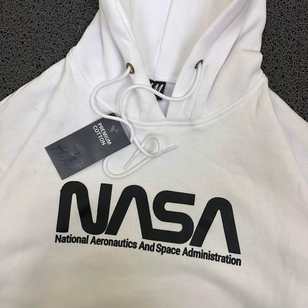 ASTROB.ID SWEATER HOODIE NASA H&amp;M /JAKET HOODIE NASA UNISEX/HOODIE SWEATER PUTIH/HOODIE JAKET WHITE/HOODIE NASA PREMIUM/JAKET SWEATER HOODIE MURAH PREMIUM NASA LIST H&amp;M FULL TAG HIGH QUALITY