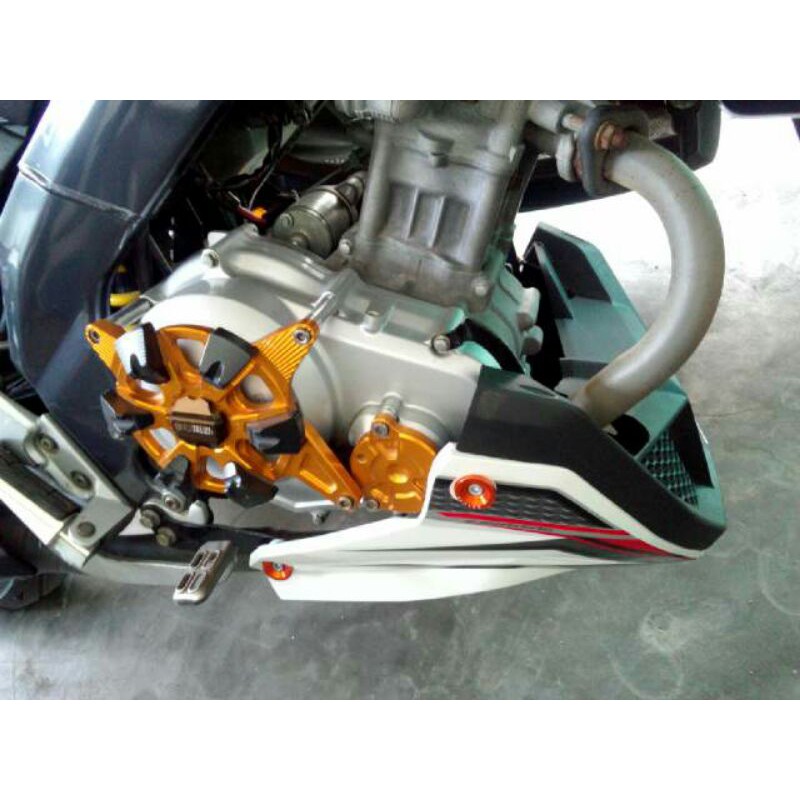 cover mesin vixion - tutup mesin vixion