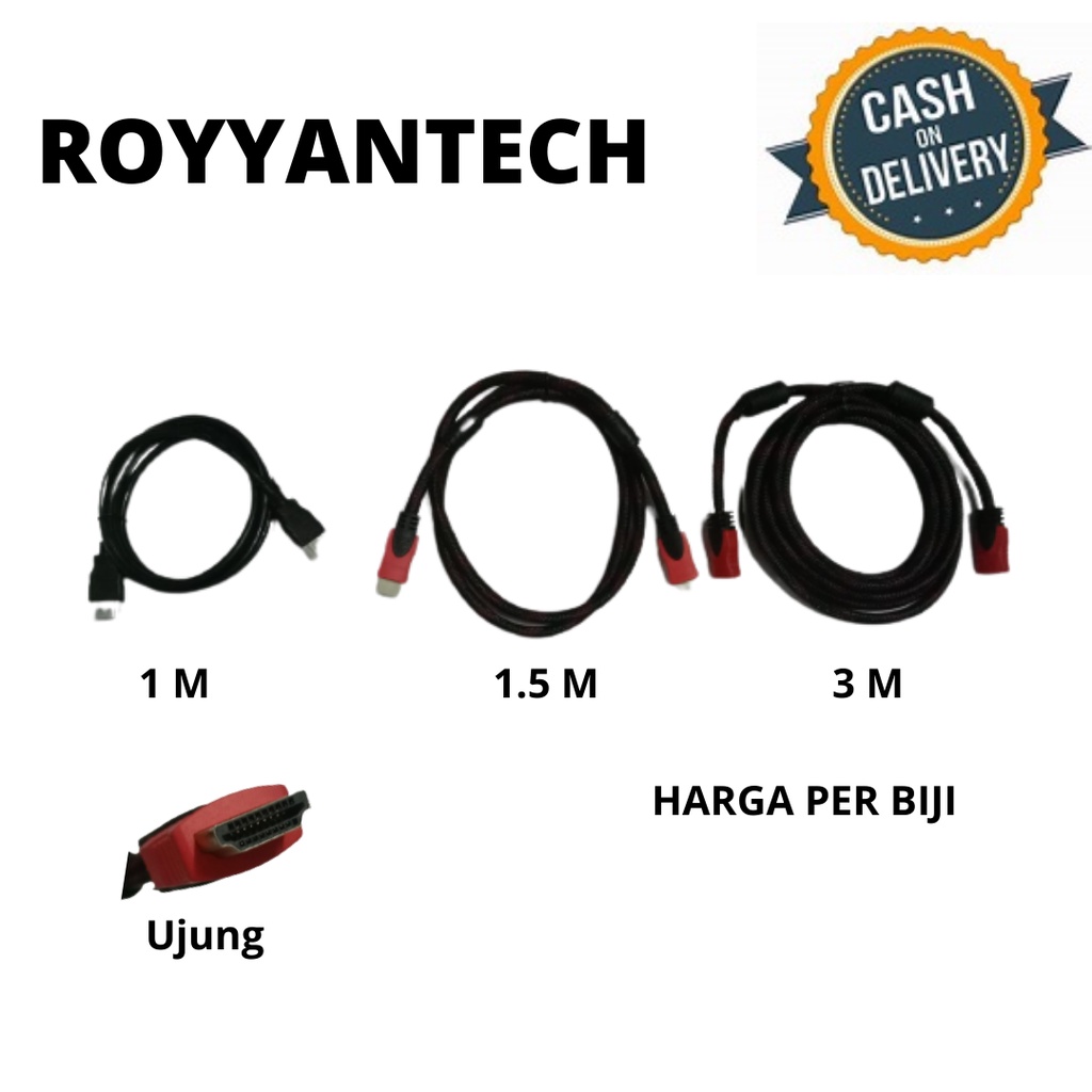 KABEL HDMI TO HDMI 1 METER 1,5 METER 3 METER