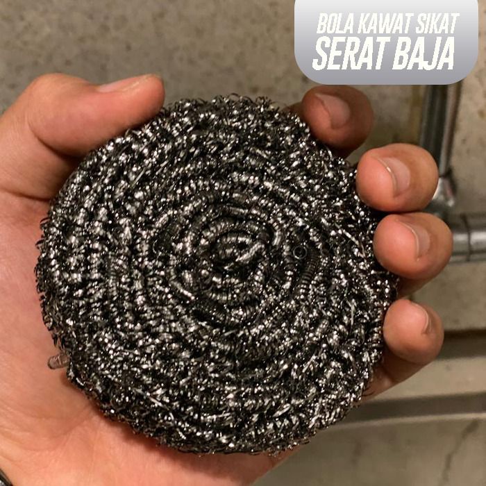 BOLA KAWAT SIKAT SERAT BAJA CUCI PIRING SABUT KAWAT