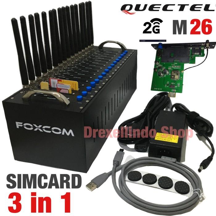 Modem Pool FOXCOM 16 Port USB 2G Quectel M26