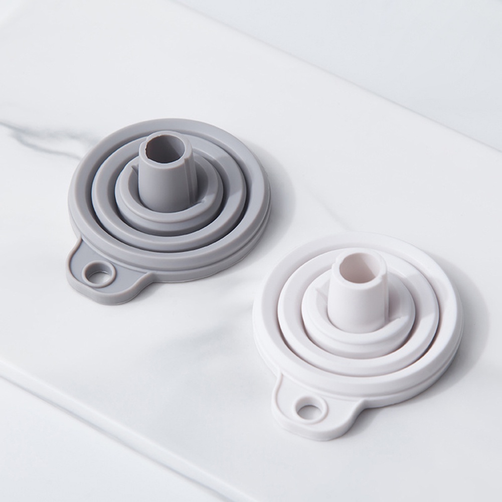 Corong Lipat Portable Bahan Silikon Untuk Bahan Bakar / Minyak / Bir